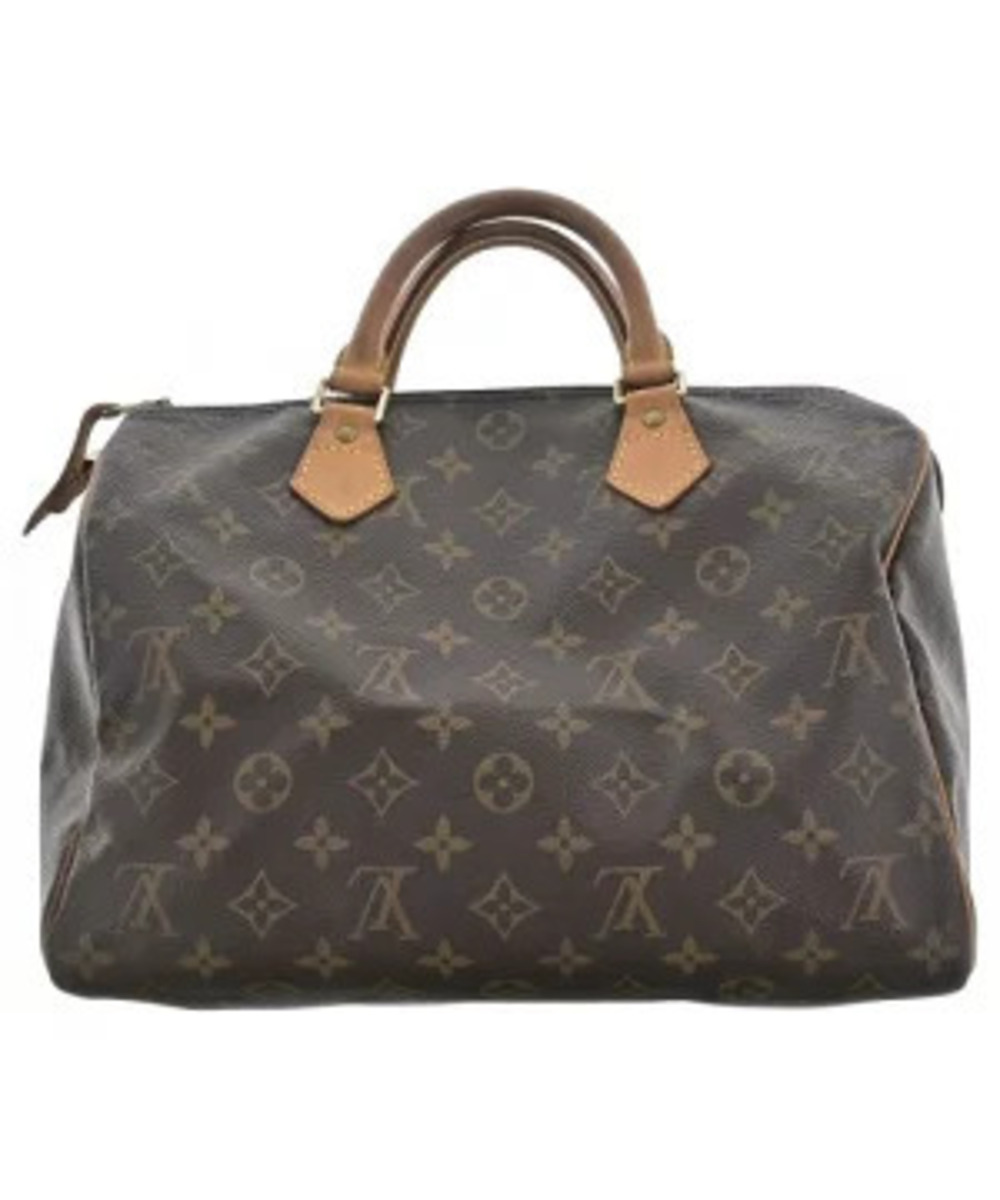 LOUIS VUITTON Boston Bag Brown All over pattern